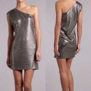 Michael Kors Metallic Sequin Derby Dress